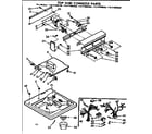 Kenmore 11071990220 top and console parts diagram