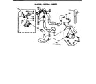 Kenmore 11071990220 water system parts diagram