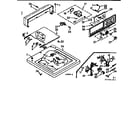 Kenmore 1107204303 top and console assembly diagram