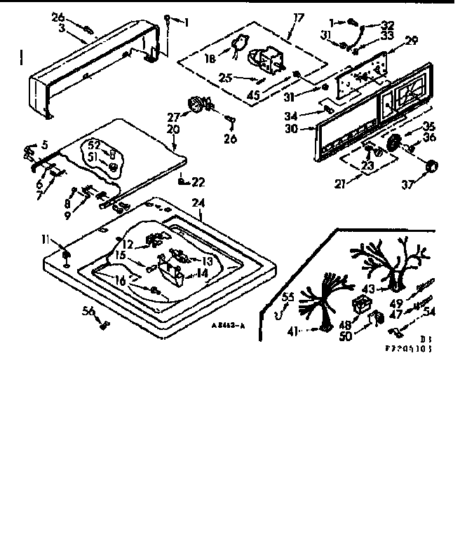 TOP AND CONSOLE ASSEMBLY