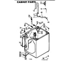 Kenmore 1107204403 cabinet parts diagram