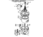 Kenmore 1107205513 tub and basket assembly diagram