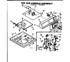 Kenmore 1107204513 top and console assembly diagram