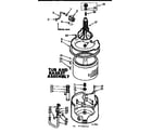 Kenmore 1107205514 tub and basket assembly diagram