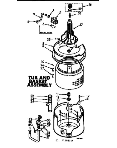 Tub and basket assembly