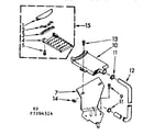 Kenmore 1107205514 suds-filter assembly diagram