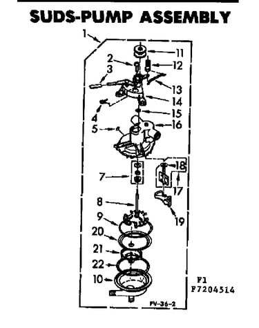 Suds-pump assembly
