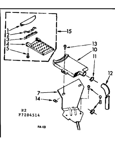 Non-suds filter assembly