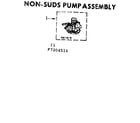 Kenmore 1107205514 non-suds pump assembly diagram
