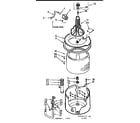 Kenmore 1107204515 tub & basket assembly diagram