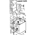 Kenmore 1107204515 cabinet parts diagram