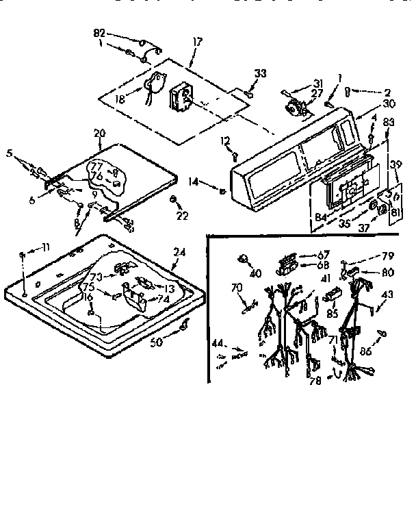 Top & console assembly