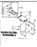 Suds-filter assembly