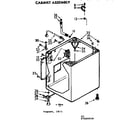 Kenmore 1107205616 cabinet assm diagram