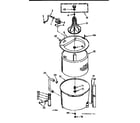 Kenmore 1107204645 tub & basket assembly diagram