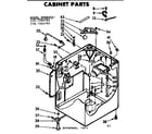 Kenmore 1107205705 cabinet parts diagram