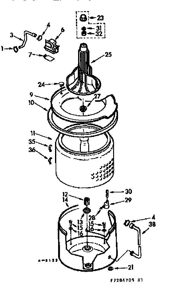 TUB AND BASKET ASSEMBLY