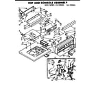 Kenmore 1107204904 top & console assembly diagram