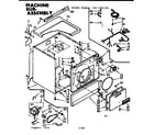 Kenmore 1107207102 machine sub-assembly diagram