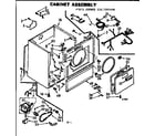 Kenmore 1107207400 cabinet assembly diagram