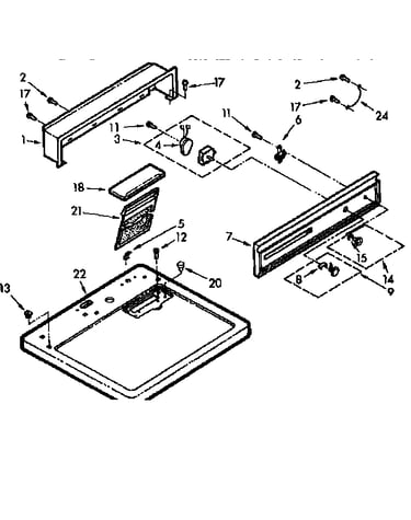 Top and console assembly