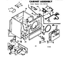 Kenmore 1107207401 cabinet assembly diagram