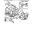 Kenmore 1107207703 cabinet assembly diagram