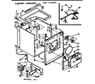 Kenmore 1107208102 cabinet assembly diagram