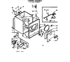 Kenmore 1107208511 cabinet assembly diagram