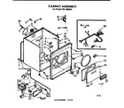 Kenmore 1107208612 cabinet assembly diagram