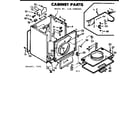 Kenmore 1107208703 cabinet parts diagram