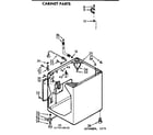 Kenmore 1107214632 cabinet parts diagram