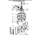 Kenmore 1107214632 tub and basket parts diagram