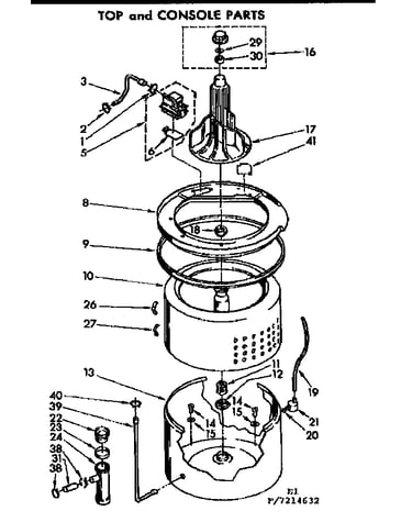Tub and basket parts