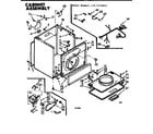 Kenmore 1107218623 cabinet assembly diagram