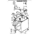 Kenmore 1107224410 cabinet parts diagram