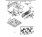 Kenmore 1107224611 top & console assembly diagram