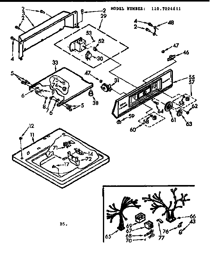 Top & console assembly