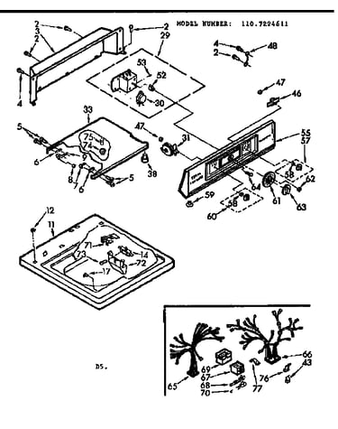 Top & console assembly