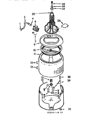 Tub and basket parts