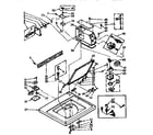 Kenmore 11072401110 top and console parts diagram