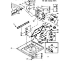 Kenmore 11072401420 top and console parts diagram