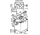 Kenmore 11072401130 cabinet parts diagram