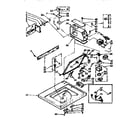 Kenmore 11072401130 top and console parts diagram