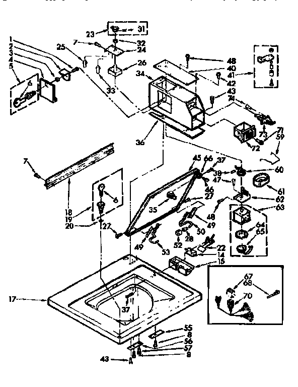Top and console parts