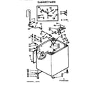 Kenmore 11072403600 cabinet parts diagram