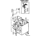 Kenmore 11072404120 cabinet parts diagram