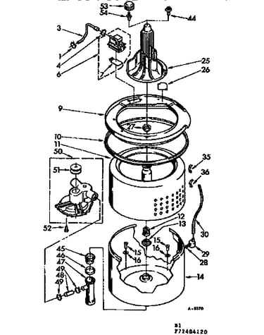 Tub and basket parts