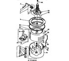 Kenmore 11072404130 tub and basket parts diagram