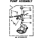Kenmore 11072404130 pump assembly diagram